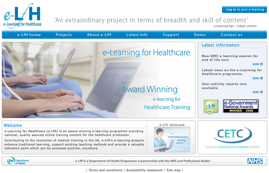 Home page